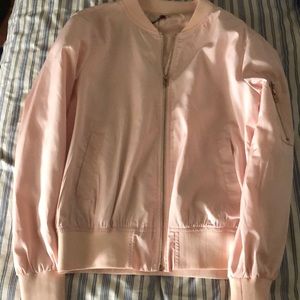 Pink bomber jacket